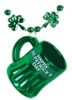 Saint Patrick's Day Beads with Shot Glass